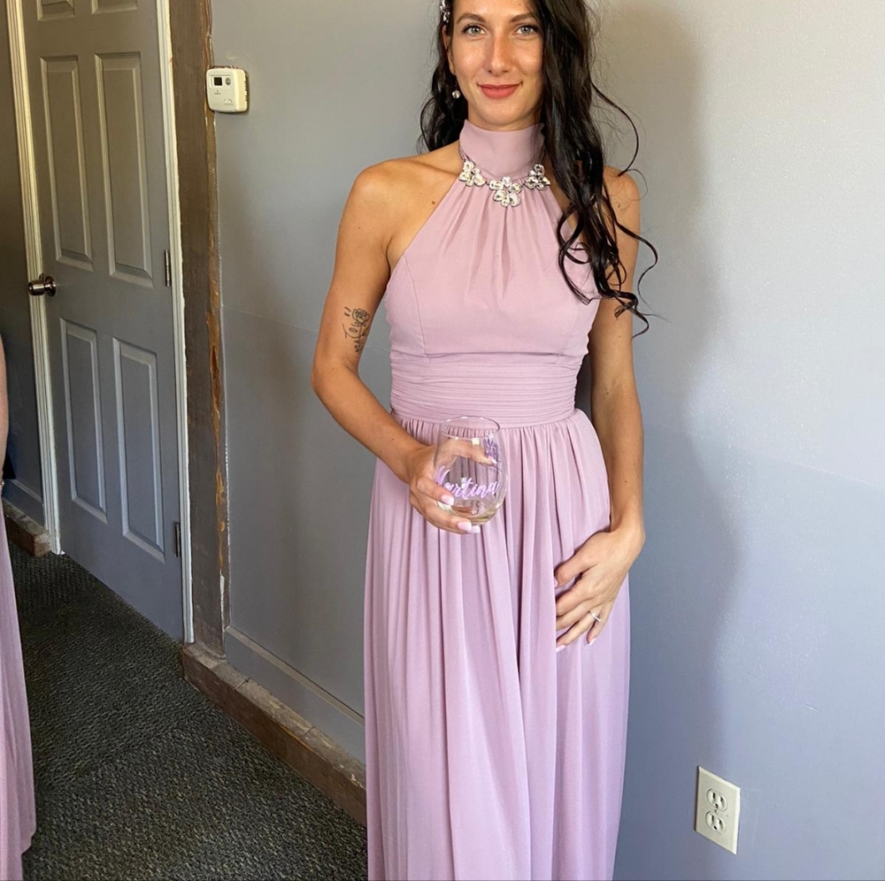 Long mauve dress